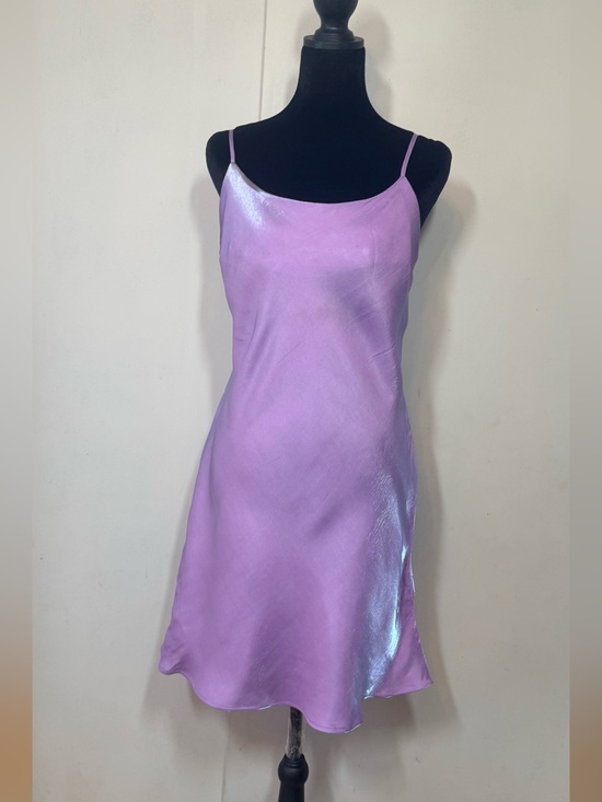 Forever 21 Dresses & Skirts - Forever 21 Iridescent Lavender Satin Slip Dress